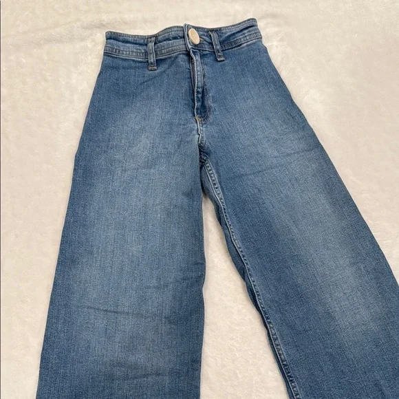 Zara Blue Denim Jeans Classic Style - Picture 2 of 4